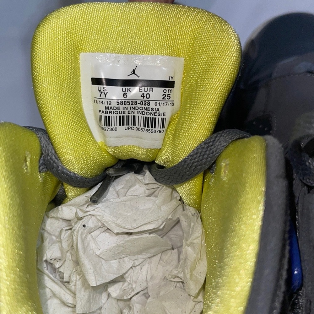 SOLD on eBay!  Nike Air Jordan VIII 8 Retro GS GREY VIOLET BLUE 580528-038 SZ:7Y - Picture 4 of 16